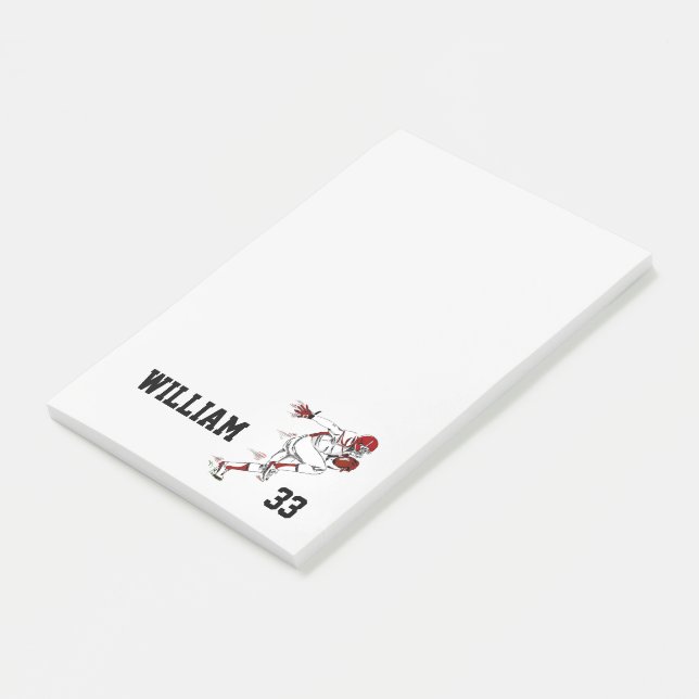 Football Player Post-it Notes (Angled)
