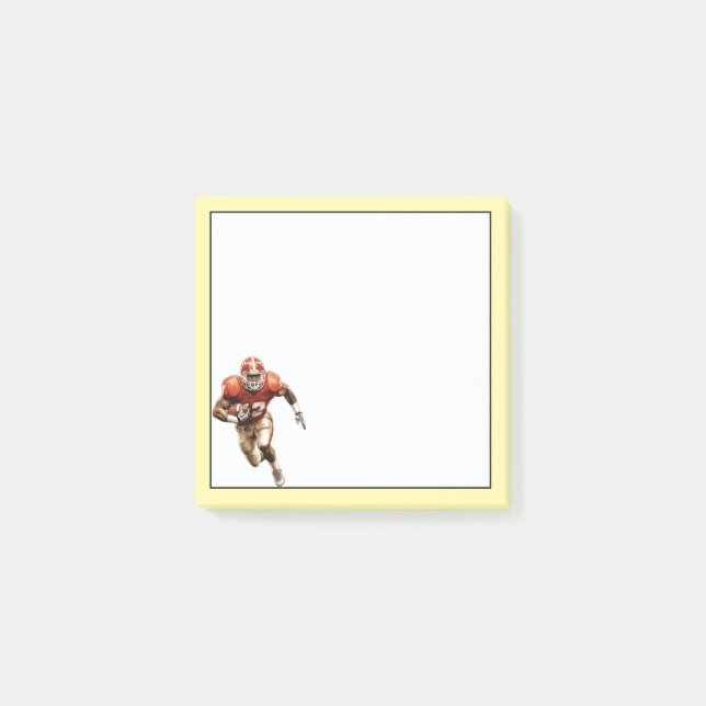 Football Player Post-it Notes (Front)