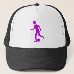 Football Player - Purple Trucker Hat