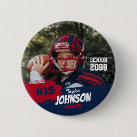 Football Player Senior Night Custom Photo Sports