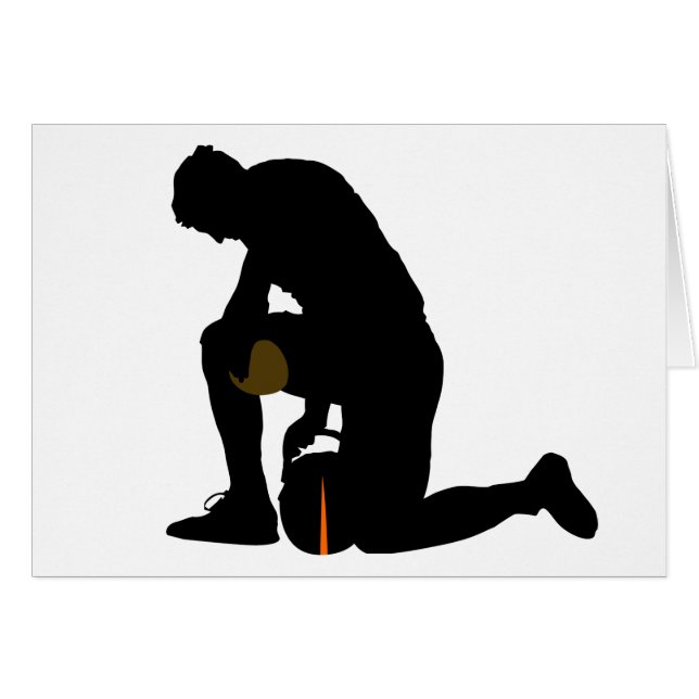 football player silhouette (Front Horizontal)