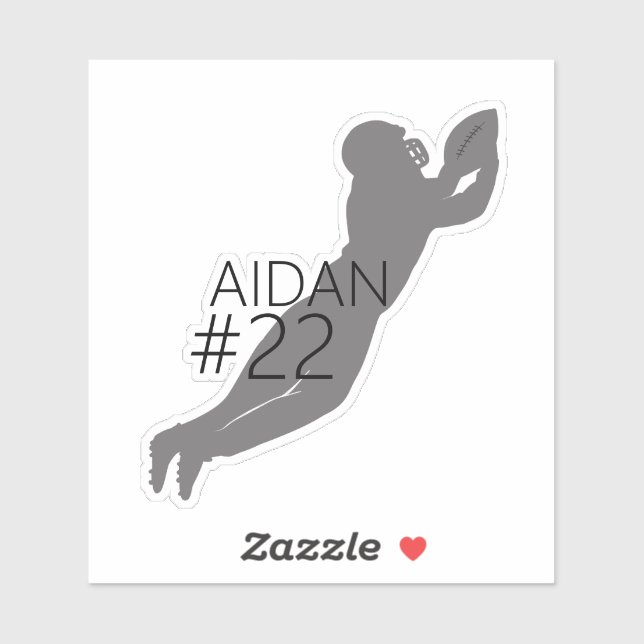 Football Player Silhouette Custom (Sheet)