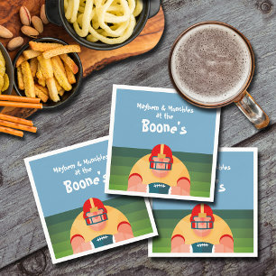 Football Player Super Fan Game Day Napkin