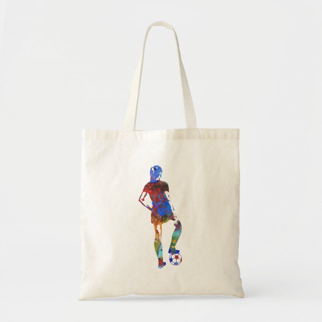 Football player tote bag (Front)