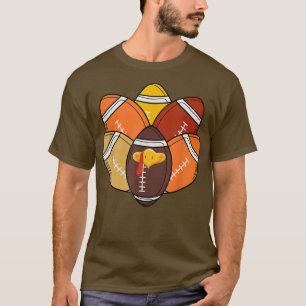 Football Player Turkey Funny Thanksgiving Day  T-Shirt