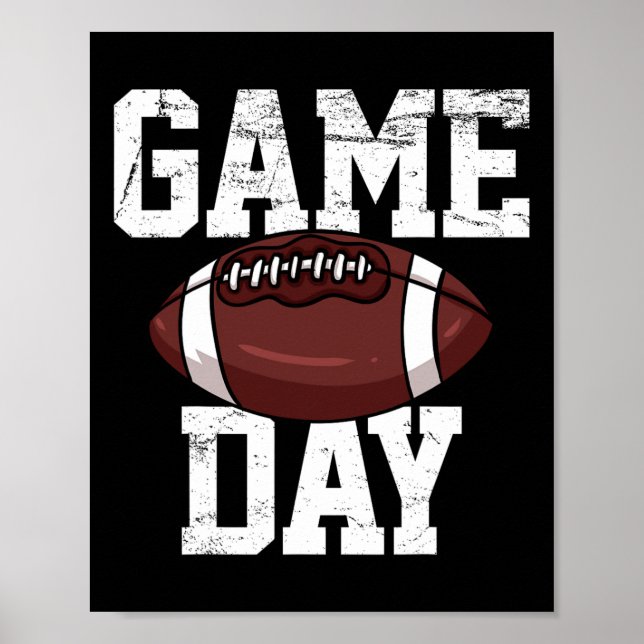 Football Player Vintage  Poster (Front)