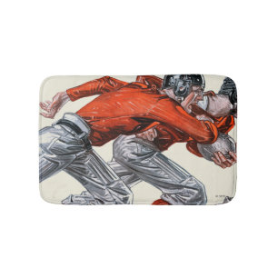 Football Players Bath Mat