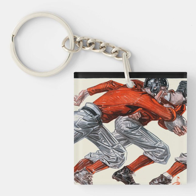 Football Players Key Ring (Front)