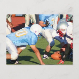 Football players postcard