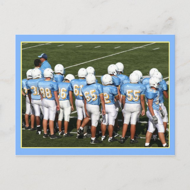 Football players postcard (Front)