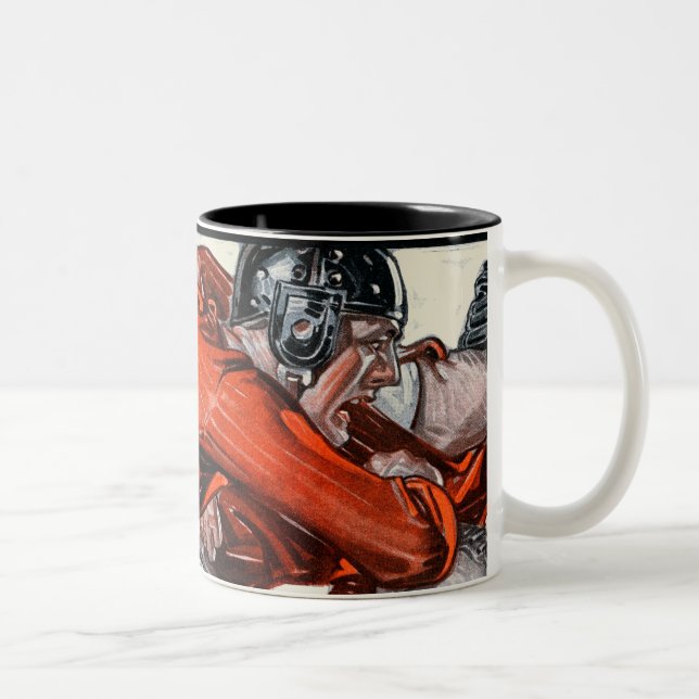 Football Players Two-Tone Coffee Mug (Right)