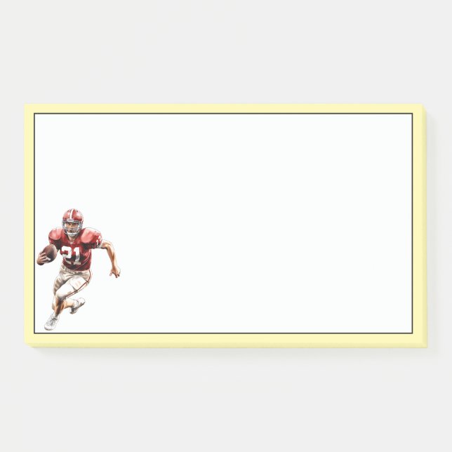 Football  post-it notes (Front)