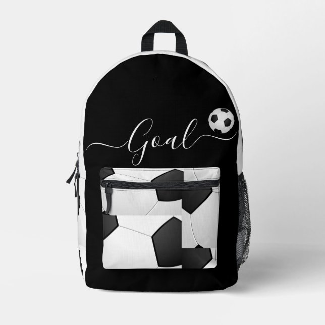 Football Printed Backpack (Front)