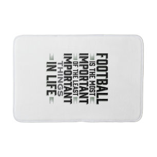 Football Quote Vintage Typography Shirt Design_1 Bath Mat