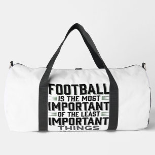 Football Quote Vintage Typography Shirt Design_1 Duffle Bag