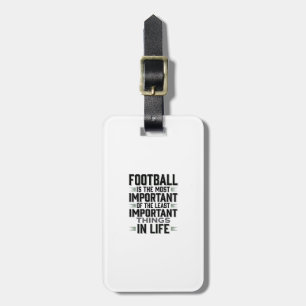Football Quote Vintage Typography Shirt Design_1 Luggage Tag