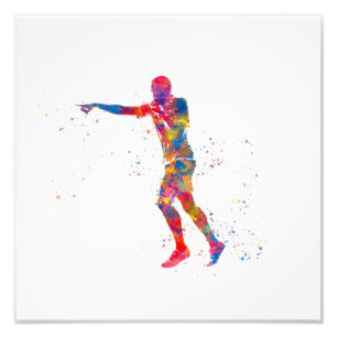 Football referee photo print