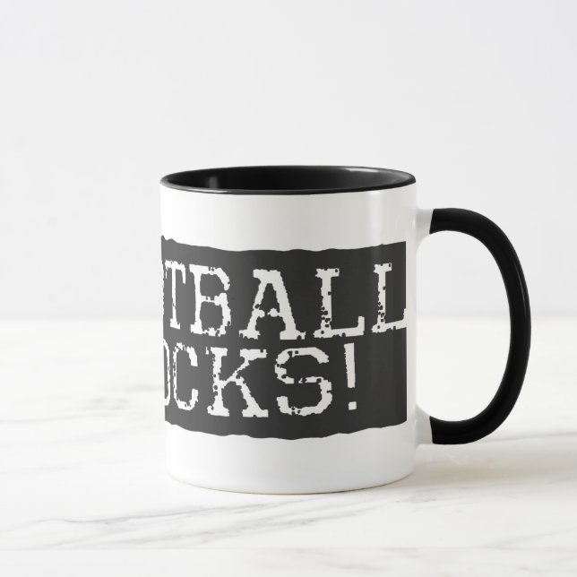 Football Rocks Red Mug (Right)