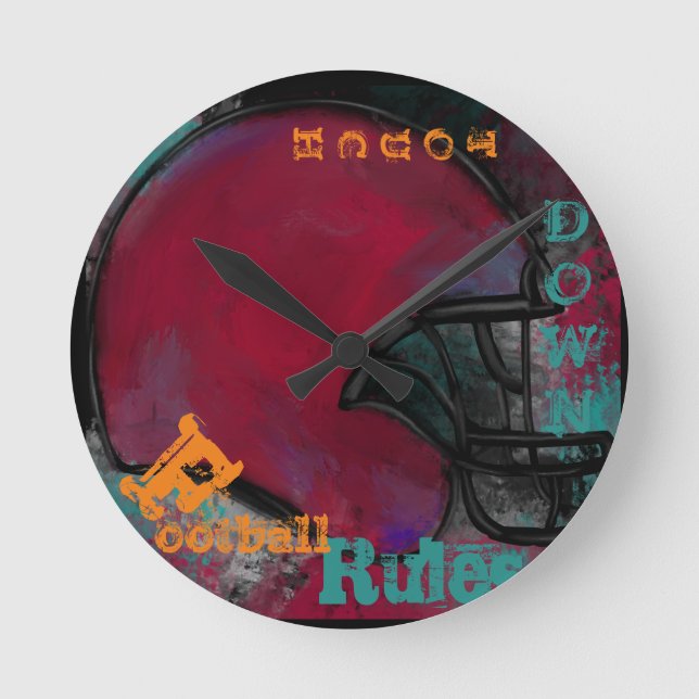FOOTBALL ROUND CLOCK (Front)