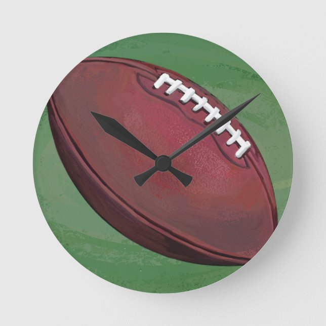 Football Round Clock (Front)