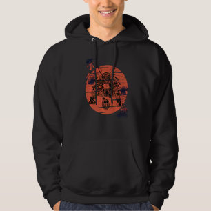 Football Samurai Funny Warrior Armor Japanese Warr Hoodie