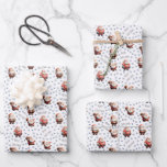 Football Santa on White Wrapping Paper Sheet<br><div class="desc">Wrap your gifts in holiday cheer with this football Christmas wrapping paper. It adds a fun and charming touch to every present under the tree. Perfect for making your gifts extra special this holiday season.</div>