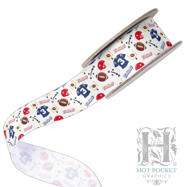 Football Satin Ribbon (Creator Uploaded)