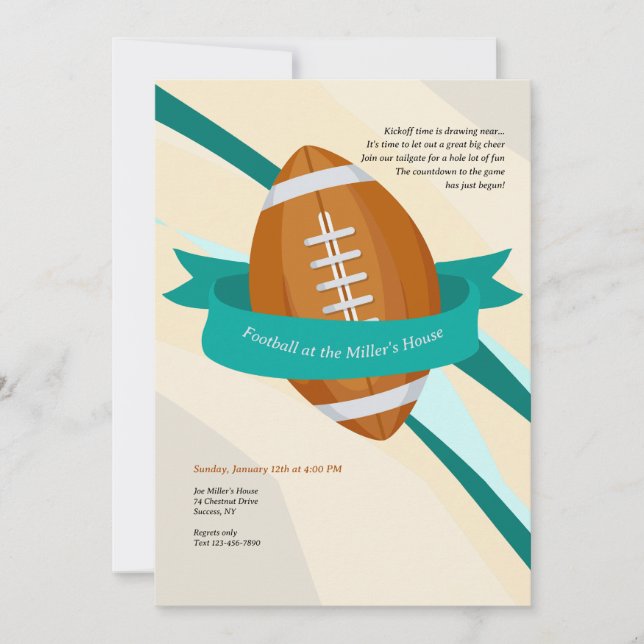 Football Season Invitation (Front)