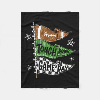 Football Season Touch Down Game Day Fleece Blanket