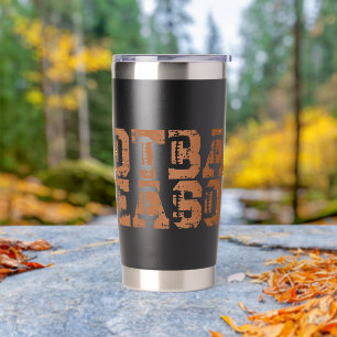 Football Season Typography Insulated Tumbler