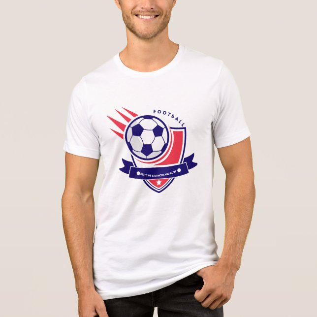 Football Shield of Vitality T-Shirt Tri-Blend Shirt (Front)