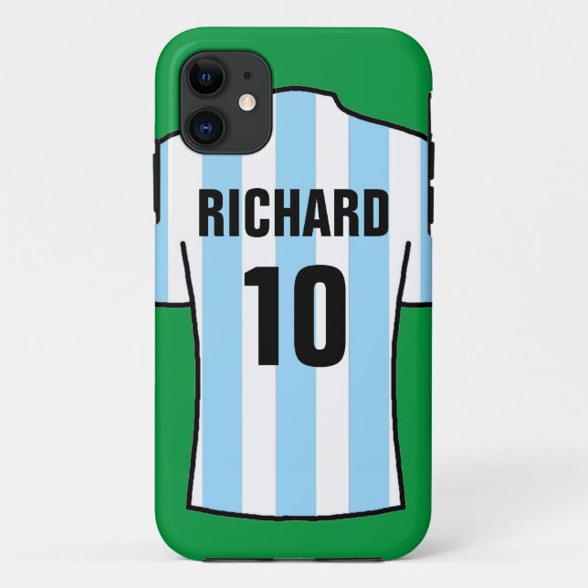 Football Shirt in Light Blue Case-Mate iPhone Case (Back)