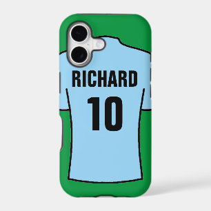 Football Shirt in Light Blue Case-Mate iPhone Case