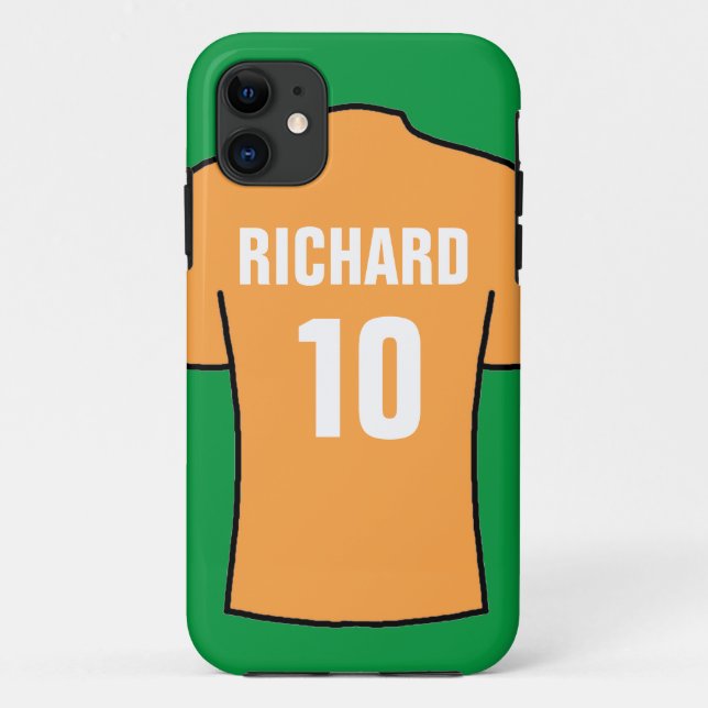 Football Shirt in Old Gold Case-Mate iPhone Case (Back)