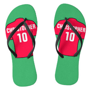 Football Shirt in Red Jandals