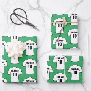 Football Shirt in White Wrapping Paper Sheets