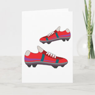 Football Shoes Greeting Cards