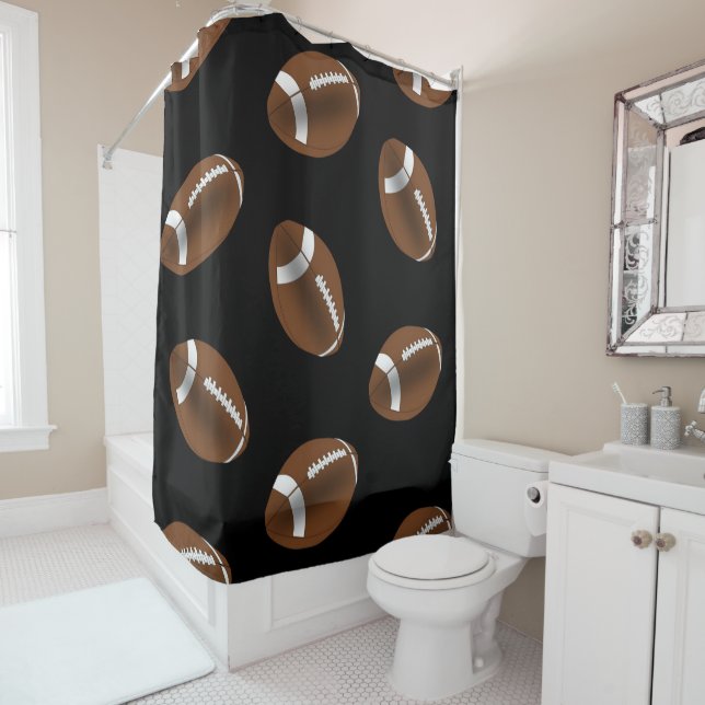 Football shower curtain (In Situ)