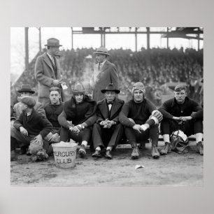 Football Sidelines, 1924 Poster