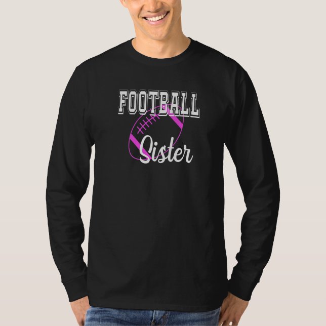 Football Sister American Football Player Brother S T-Shirt (Front)