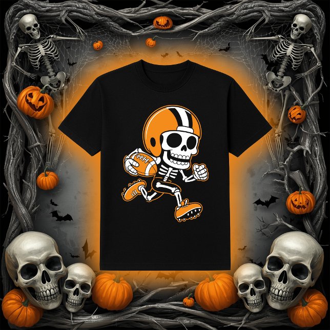 Football Skeleton | Running Back Halloween T-Shirt (Creator Uploaded)