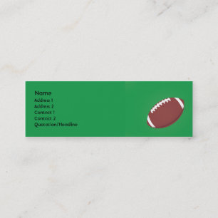 Football - Skinny Mini Business Card