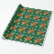 Football Snowflake Holiday Wrapping Paper