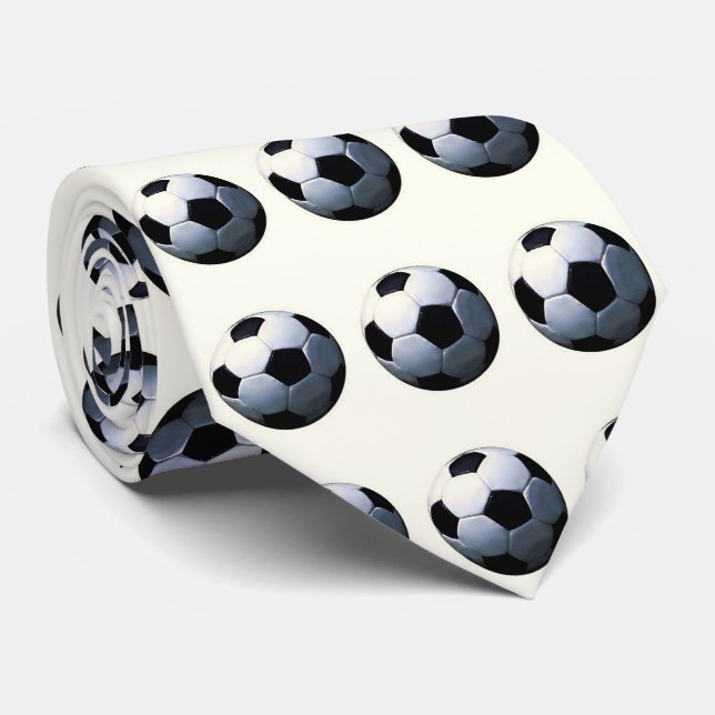 Football - Soccer Ball Artwork Tie (Rolled)