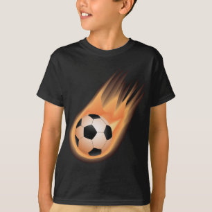 football, soccer ball fire T-Shirt