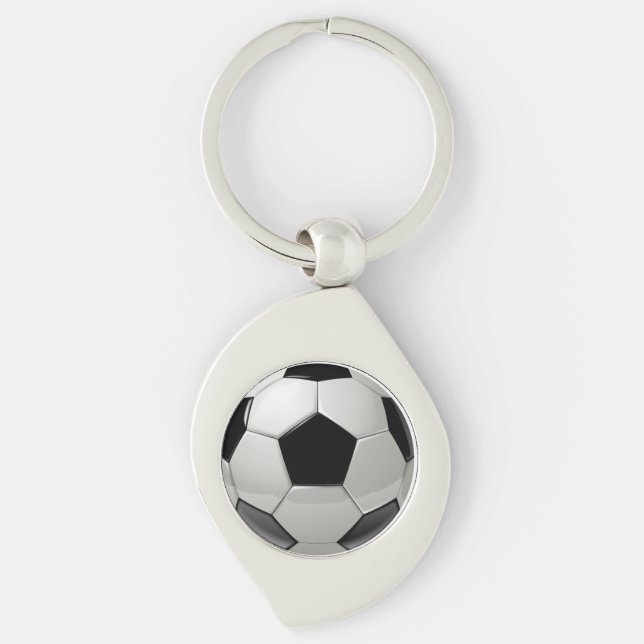Football Soccer Ball Keyring (Front)