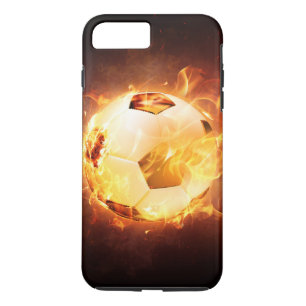 Football Soccer Ball on Fire Case-Mate iPhone Case