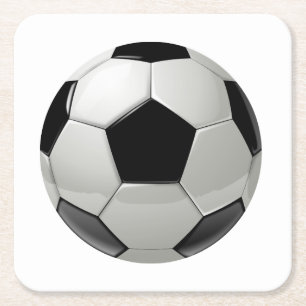 Football Soccer Ball Paper Coaster