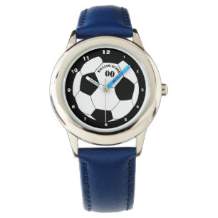 Football & Soccer Ball Watch with Name & Number