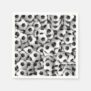 Football Soccer Birthday Theme Pattern Napkin